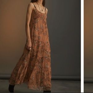 Anthropologie Maeve sequined tulle dress